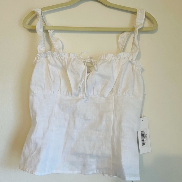 New Reformation Soren milkmaid top 4 - Picture 3 of 3